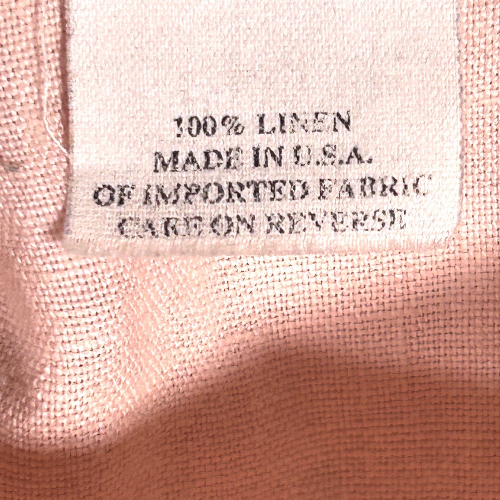 Hot Cotton Sleeveless Top Women's 100% Linen Coastal Relaxed Luxury Pink‎ 2X EUC - Picture 4 of 6
